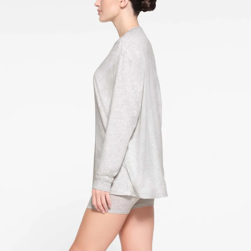 Skims Boyfriend Long Sleeve T Shirt-3
