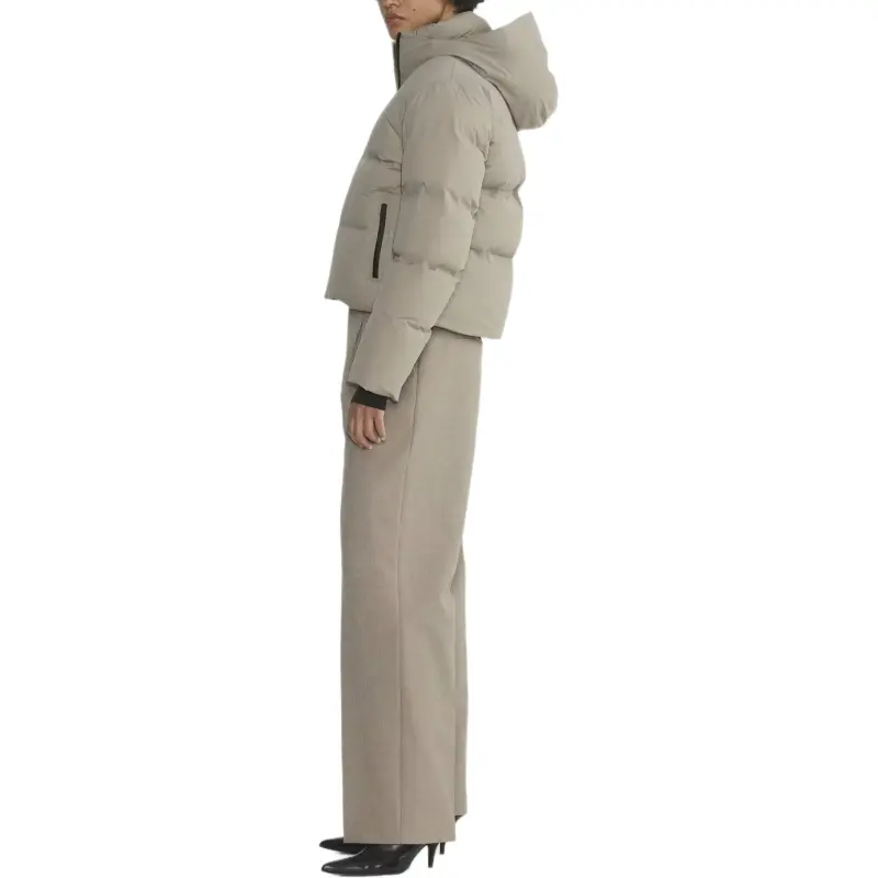 ARITZIA The Super Puff2OTM Shorty - RainstopTM Down Jacket Women's Modern Taupe/Modern Taupe-2