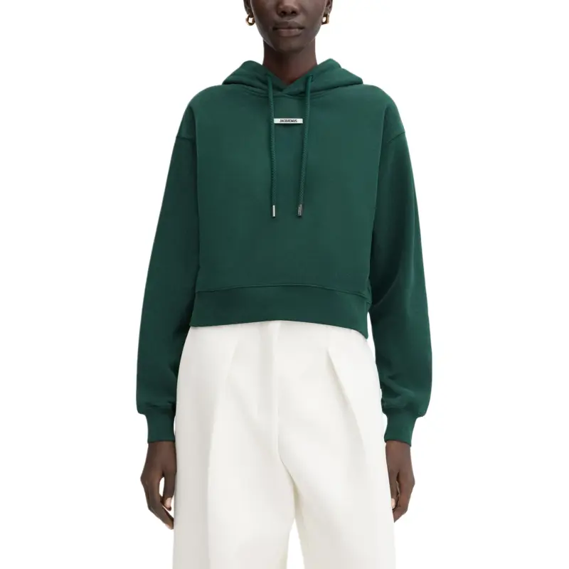 Jacquemus Logo Patch Drawstring Hoodie-1