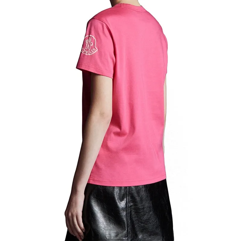 Moncler SS22 T Shirts Women's Pink-1