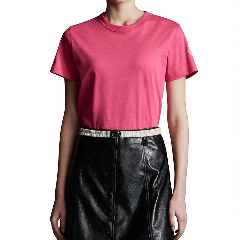 Moncler SS22 T Shirts Women's Pink-3