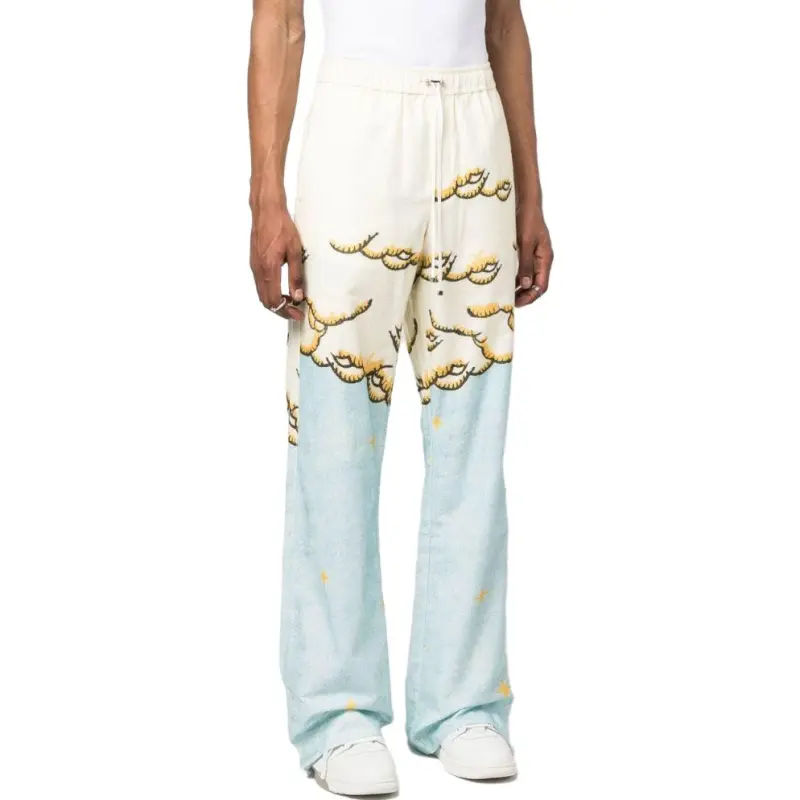 AMIRI Graphic Printed Long Sleeved Pyjama Pants-4