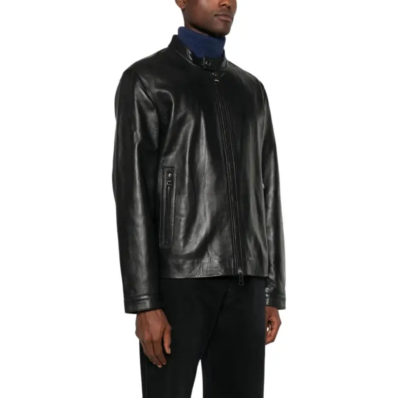 Tommy Hilfiger Leather Zipped Jacket-1