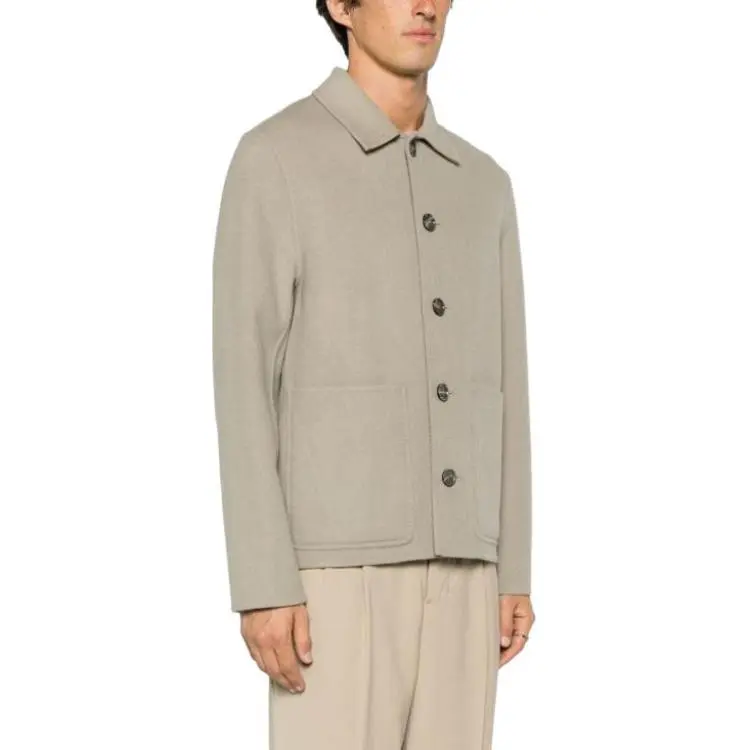 AMIPARIS Spread-collar Single-breasted Coat-4