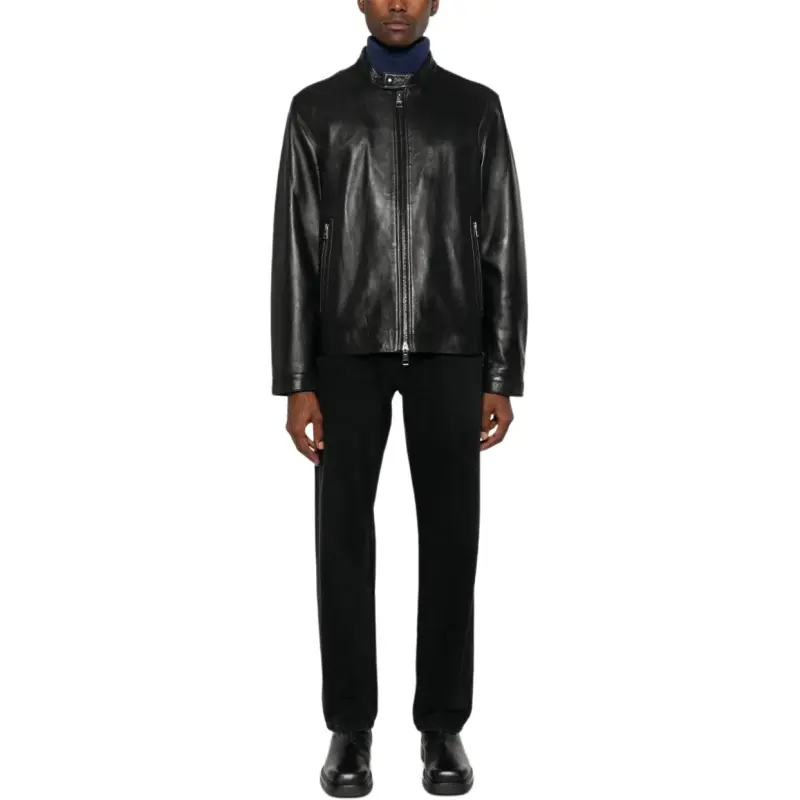 Tommy Hilfiger Leather Zipped Jacket-3