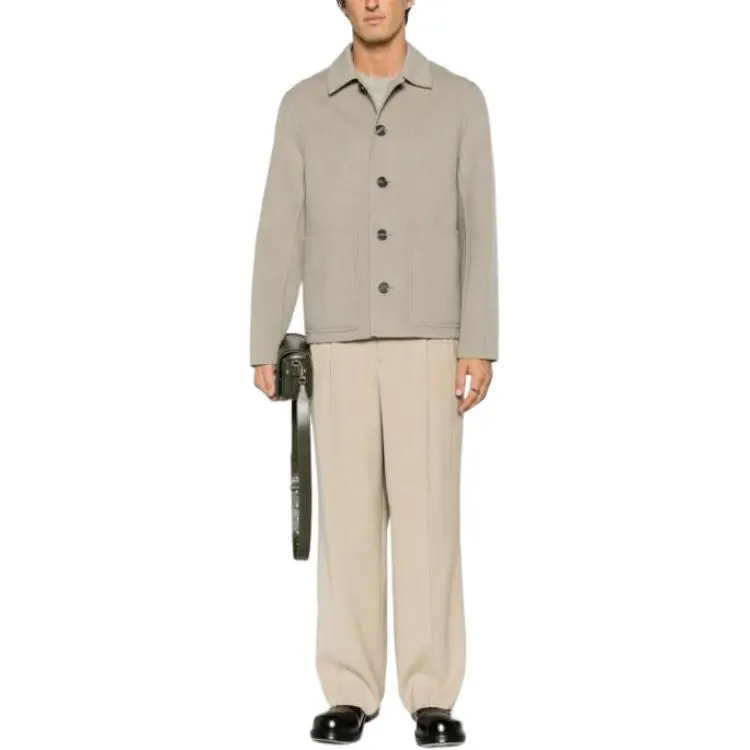 AMIPARIS Spread-collar Single-breasted Coat-7