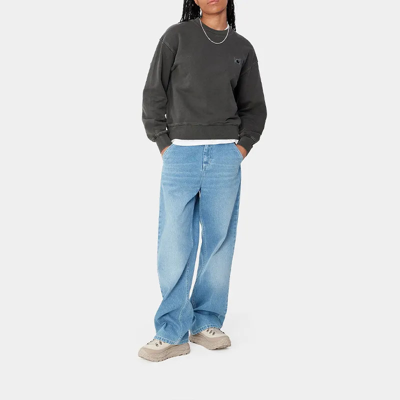 Carhartt WIP FW24 W' Nelson Sweatshirt Women's Graphite Gray-3
