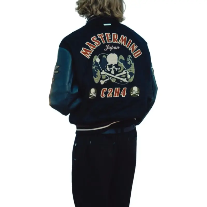 C2H4 Japan X C2H4 Curvilinear Varsity Jacket-3