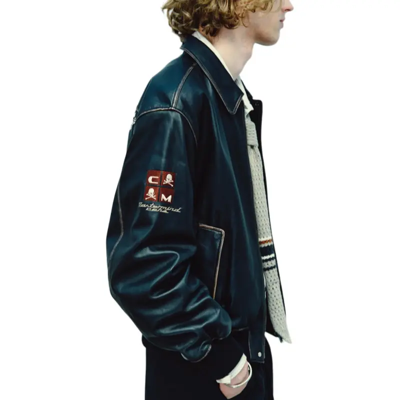 C2H4 Japan X C2H4 Curvilinear Varsity Jacket-2