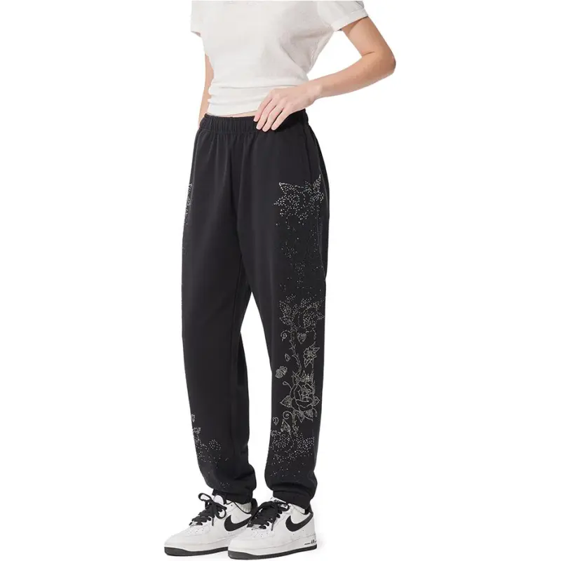 Ed Hardy SS25 Knitted Sweatpants Women's Black-4