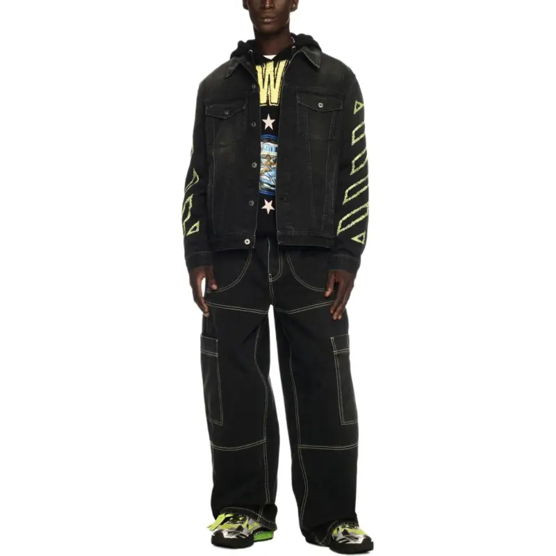 OFF WHITE Irregular Cargo Jeans-2