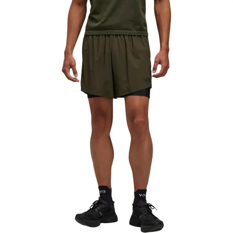 Y 3 Free Shipping With AdiClub Y 3 Running Shorts With Tights-4