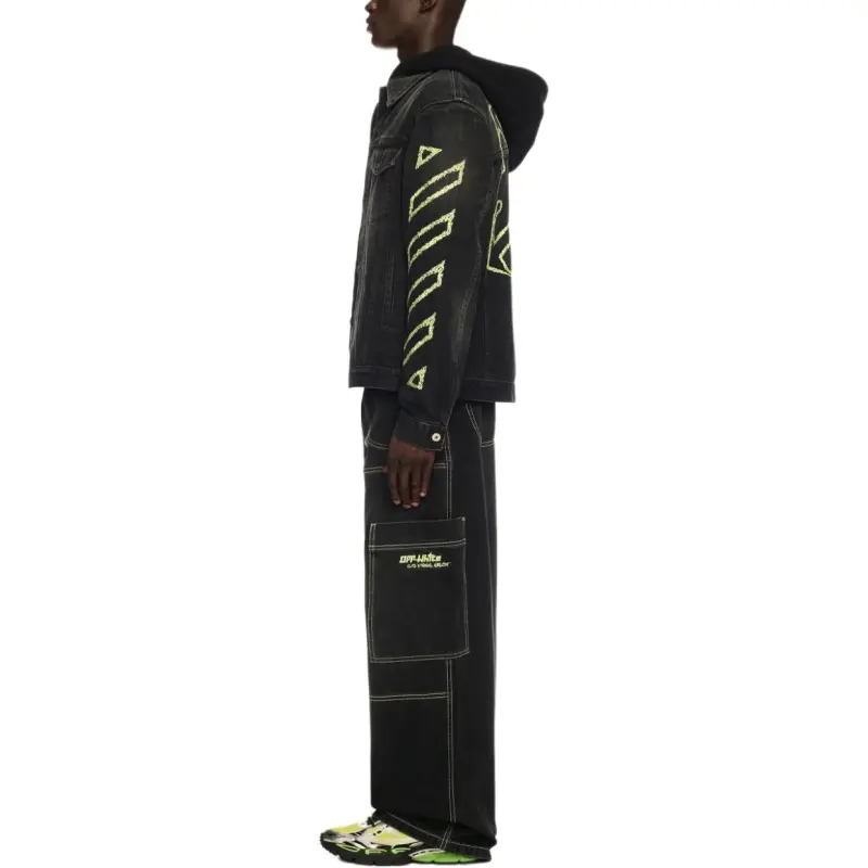 OFF WHITE Irregular Cargo Jeans-1