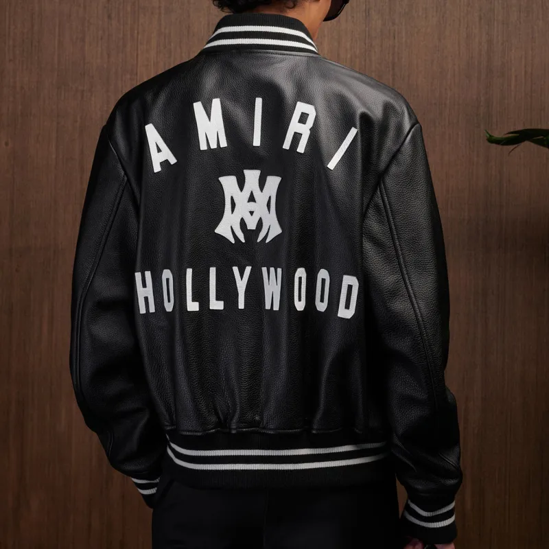 AMIRI Ma Hollywood Leather Bomber-4