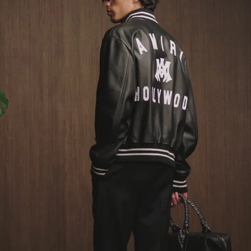 AMIRI Ma Hollywood Leather Bomber-3