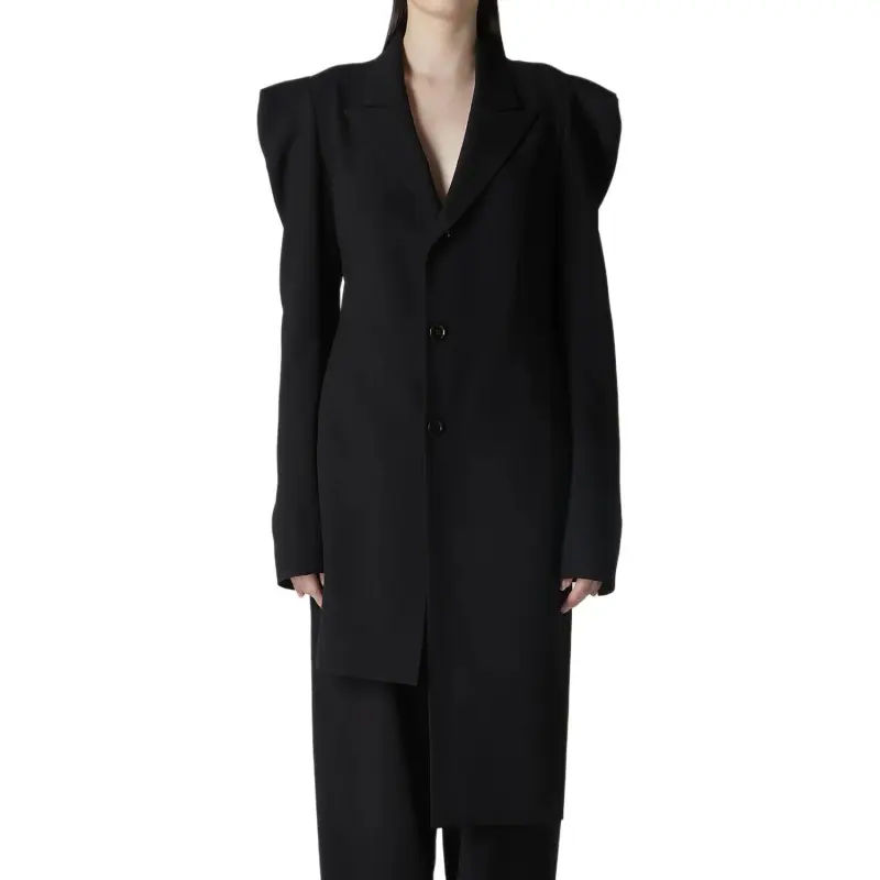 Yohji Yamamoto Damaged Gabardine sleeved Gusset Jacket-4