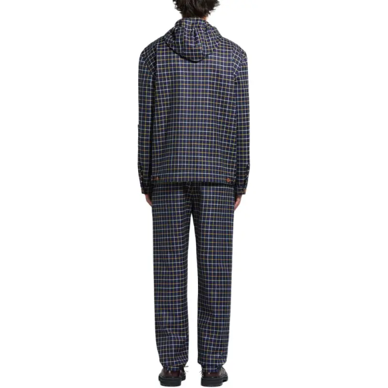 MARNI Checked Hooded Jacket-4