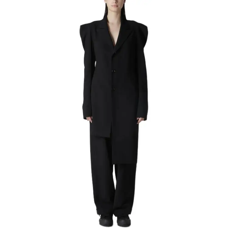 Yohji Yamamoto Damaged Gabardine sleeved Gusset Jacket-2
