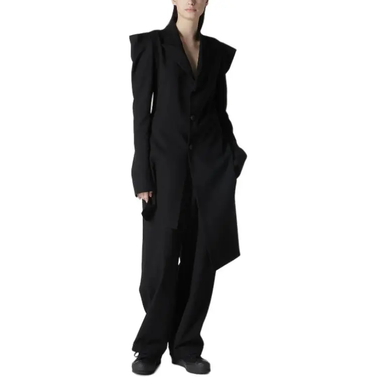 Yohji Yamamoto Damaged Gabardine sleeved Gusset Jacket-6