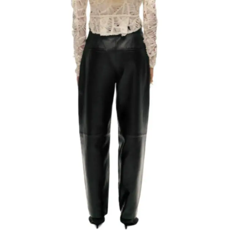 ZARA Halloween Limited Edition Series Leather Pants Women's Black-2