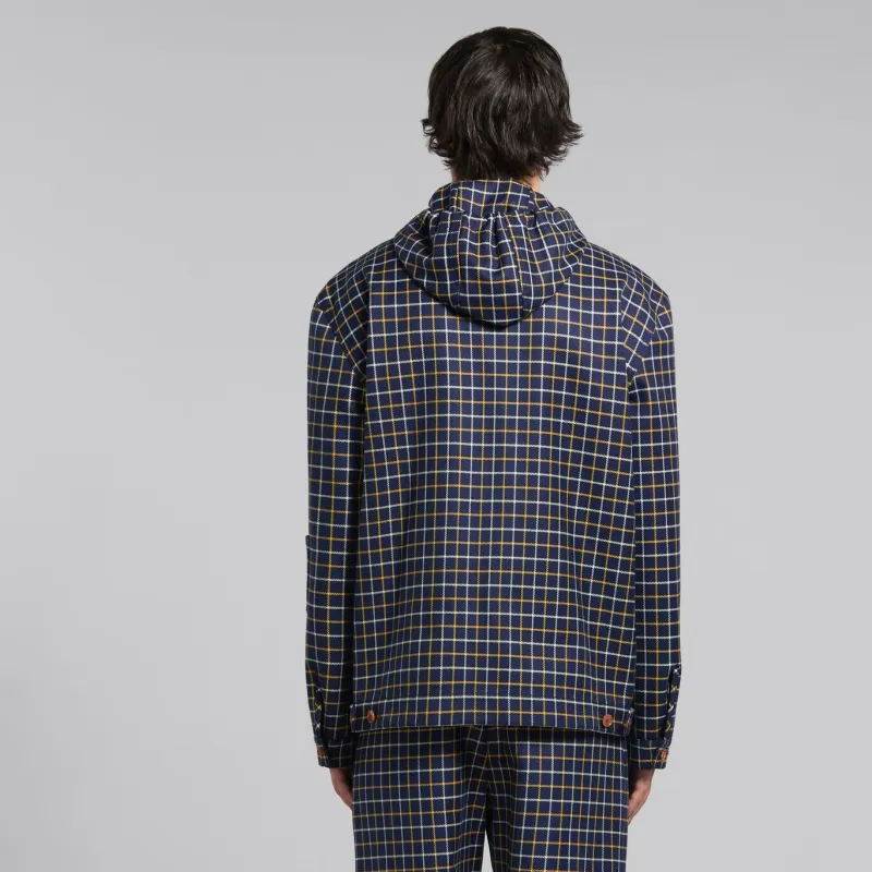 MARNI Checked Hooded Jacket-2