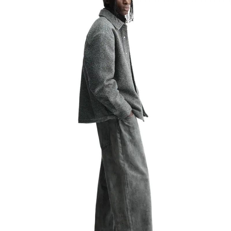 ZARA Jackets Men Gray-3