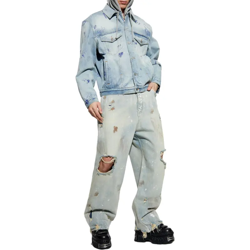Vetements Trashed Jeans-1