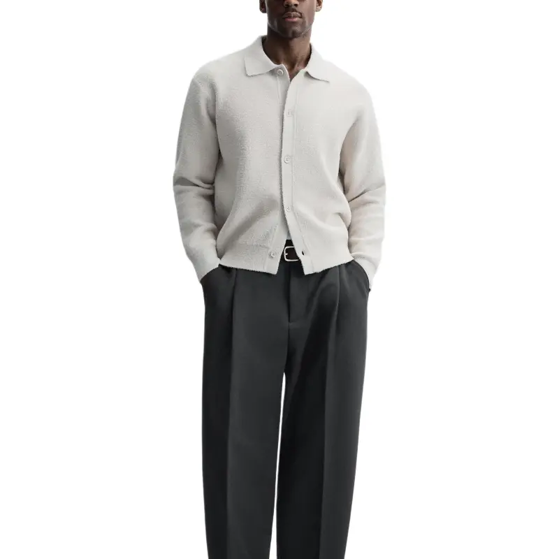 ZARA Knitwear Men Light Gray-3
