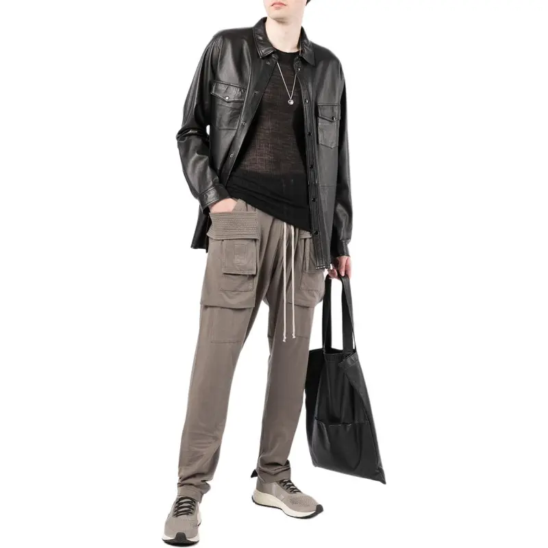 Rick Owens DRKSHDW Creatch Drawstring Cargo Trousers-7