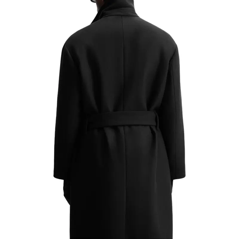 ZARA Coats Men Black-5