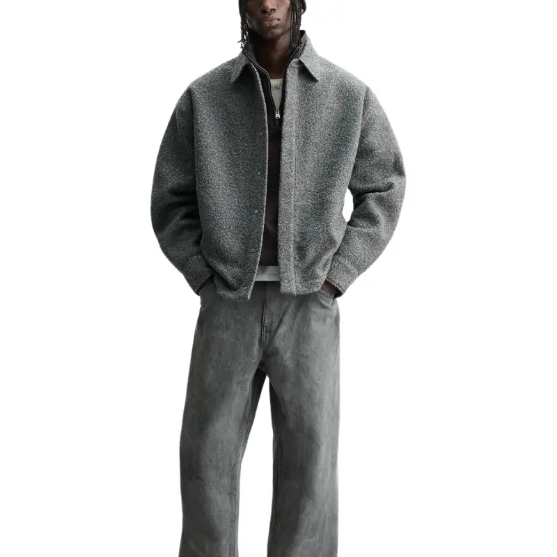 ZARA Jackets Men Gray-2