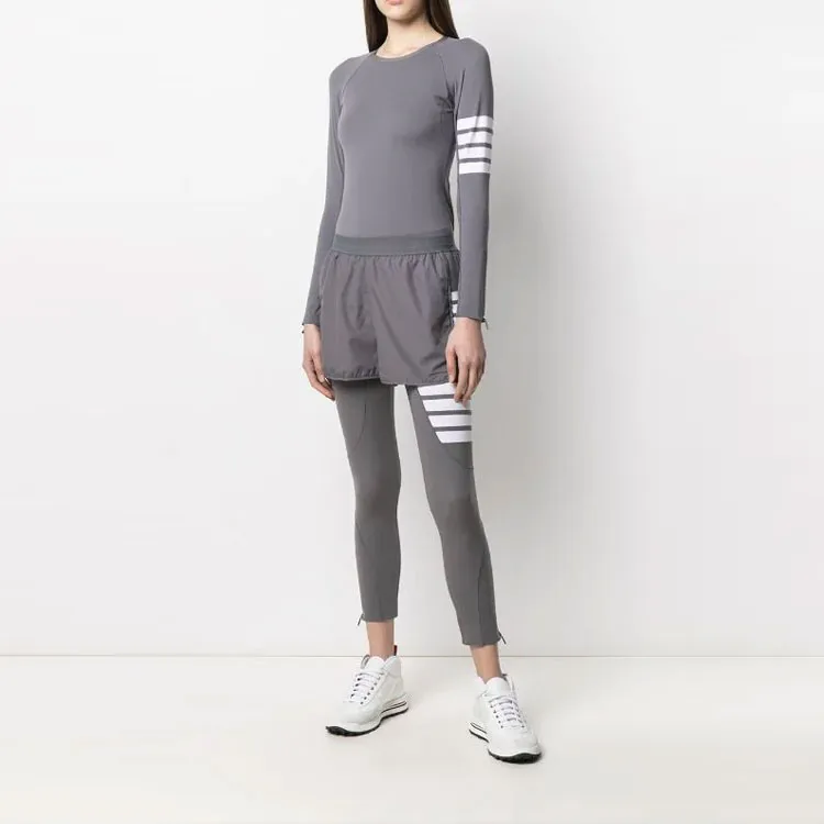 THOM BROWNE 4 Bar Compression Long sleeve Top-2