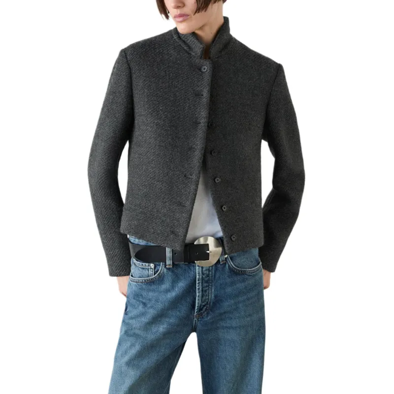 Massimo Dutti Jackets Coats Women's Gray-4