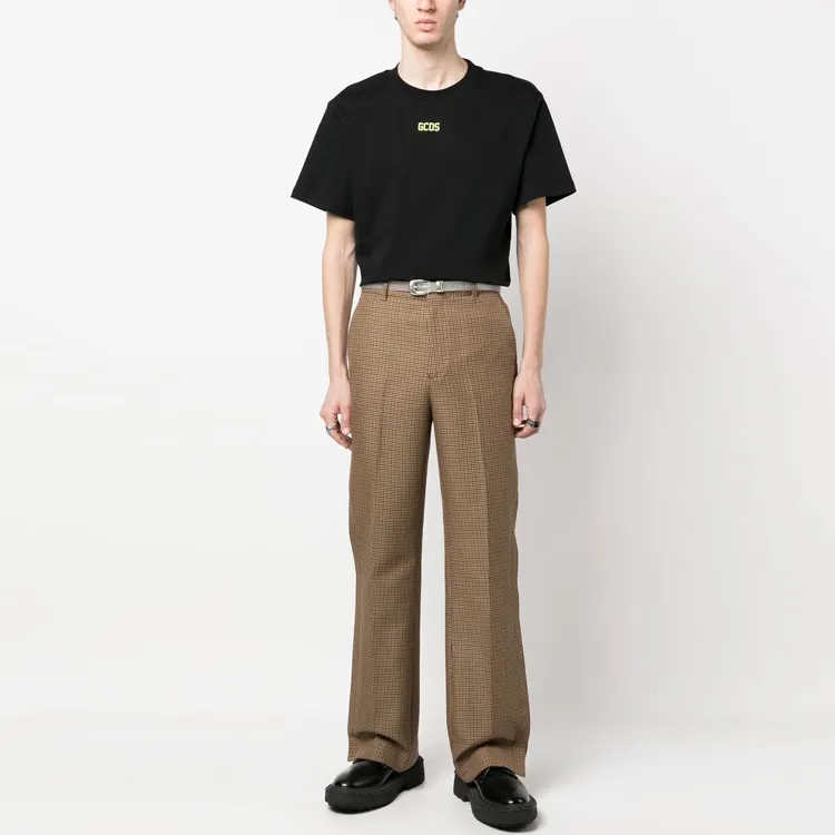 GCDS Logo print Crew neck T shirt-2