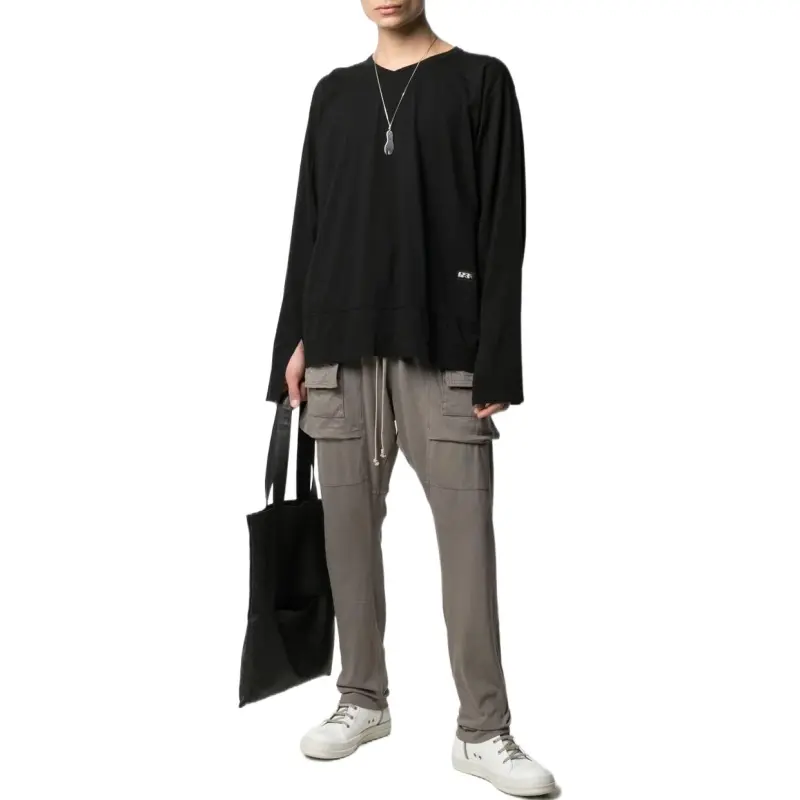 Rick Owens DRKSHDW Creatch Drawstring Cargo Trousers-2
