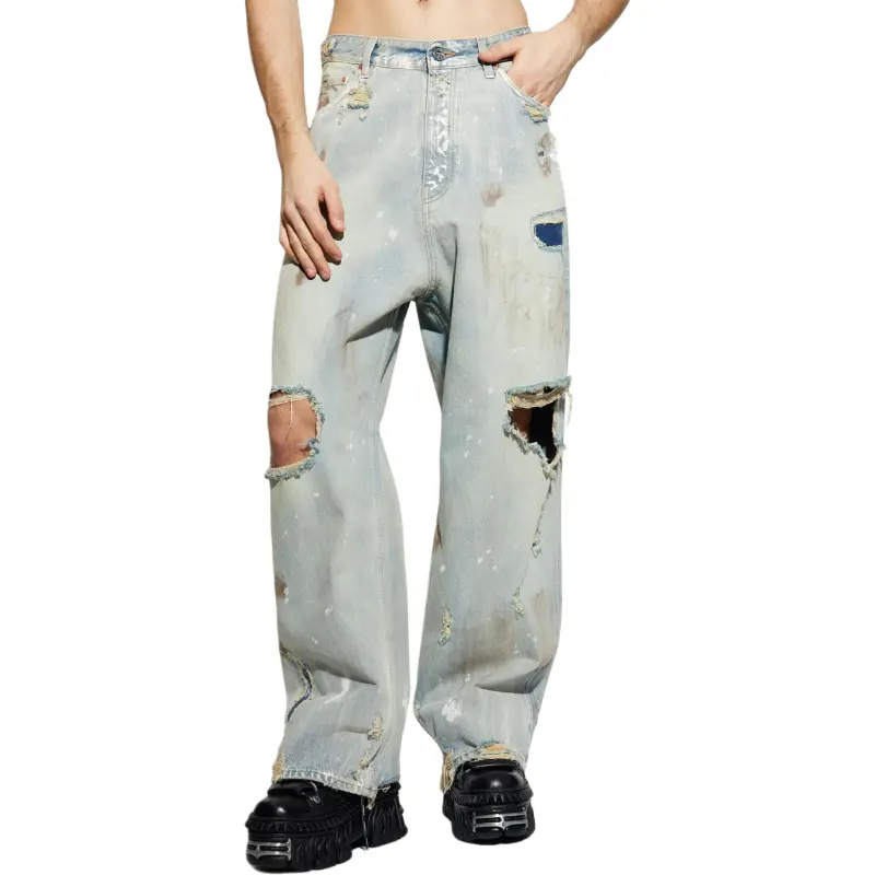 Vetements Trashed Jeans-2