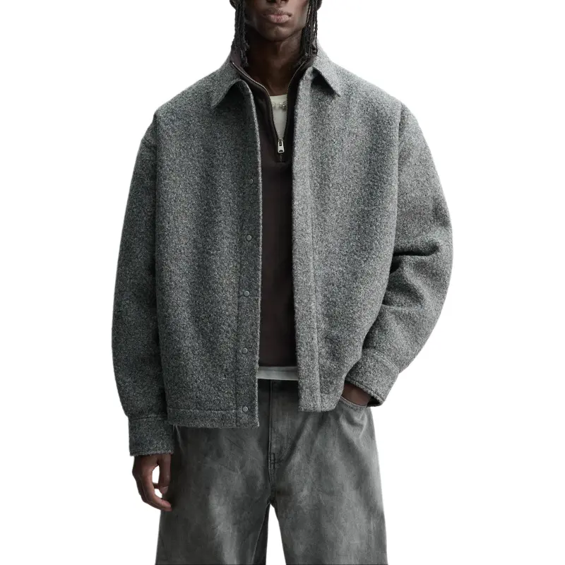 ZARA Jackets Men Gray-7