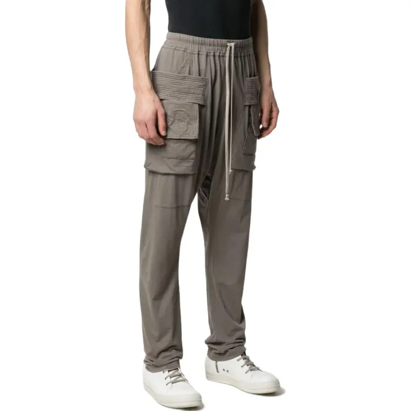 Rick Owens DRKSHDW Creatch Drawstring Cargo Trousers-1
