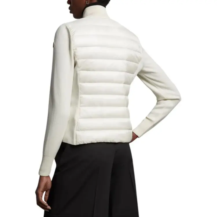 Moncler Logo Patch Quilted Padded Cardigan-1