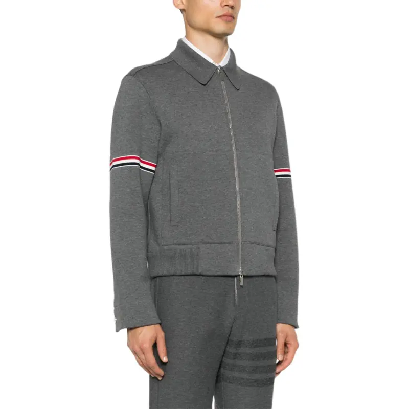 THOM BROWNE RWB stripe Zip up Jacket-2