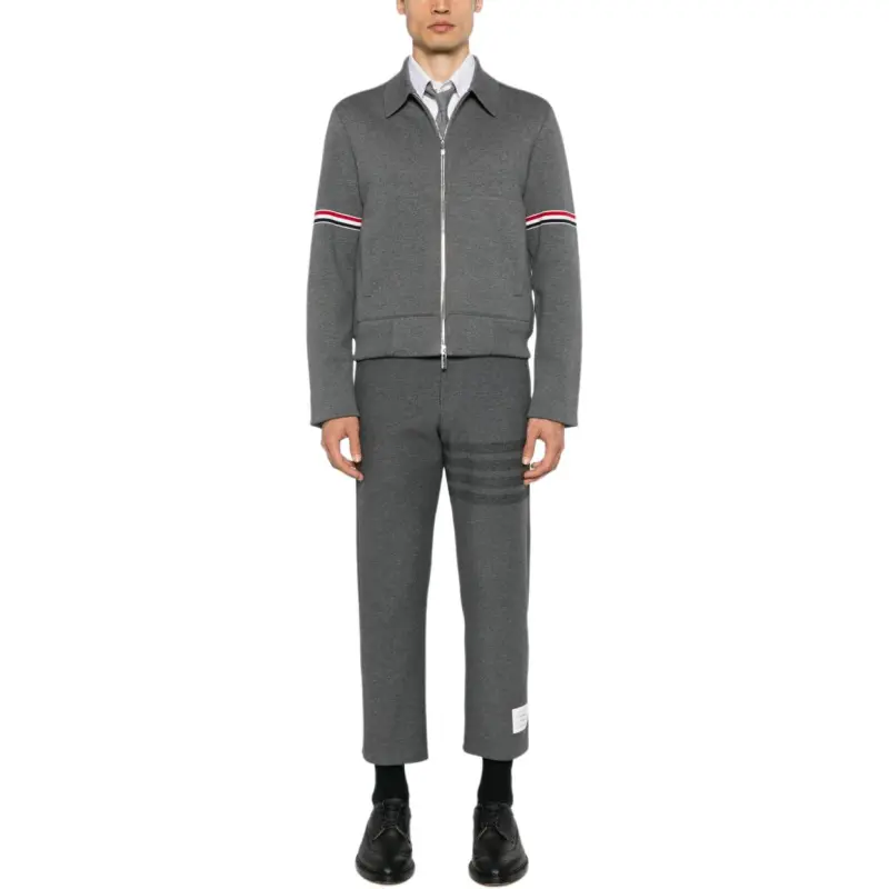 THOM BROWNE RWB stripe Zip up Jacket-1
