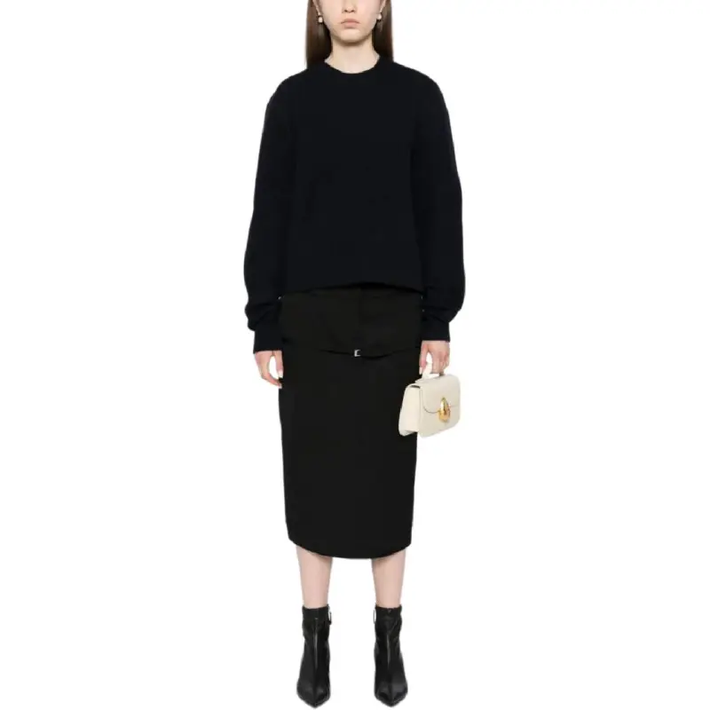 TOTEME Cropped Crew Neck Jumper-1