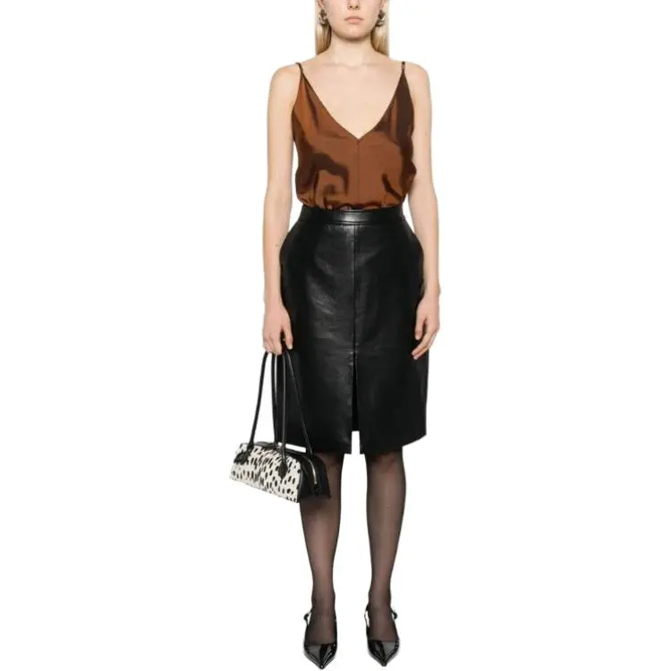 Anine Bing Tyra Mid Rise Skirt-2