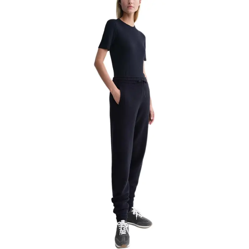 TOTEME SS25 Knitted Sports Pants Women's Marine Blue-1