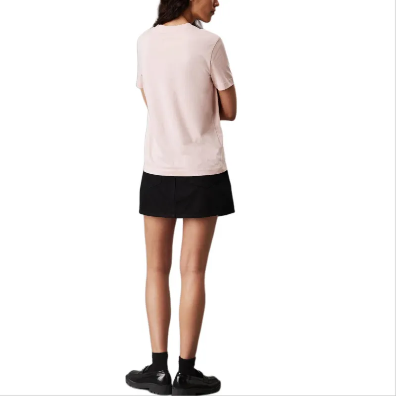CALVIN KLEIN Regular T Shirt Women's Pink Europe Version-2