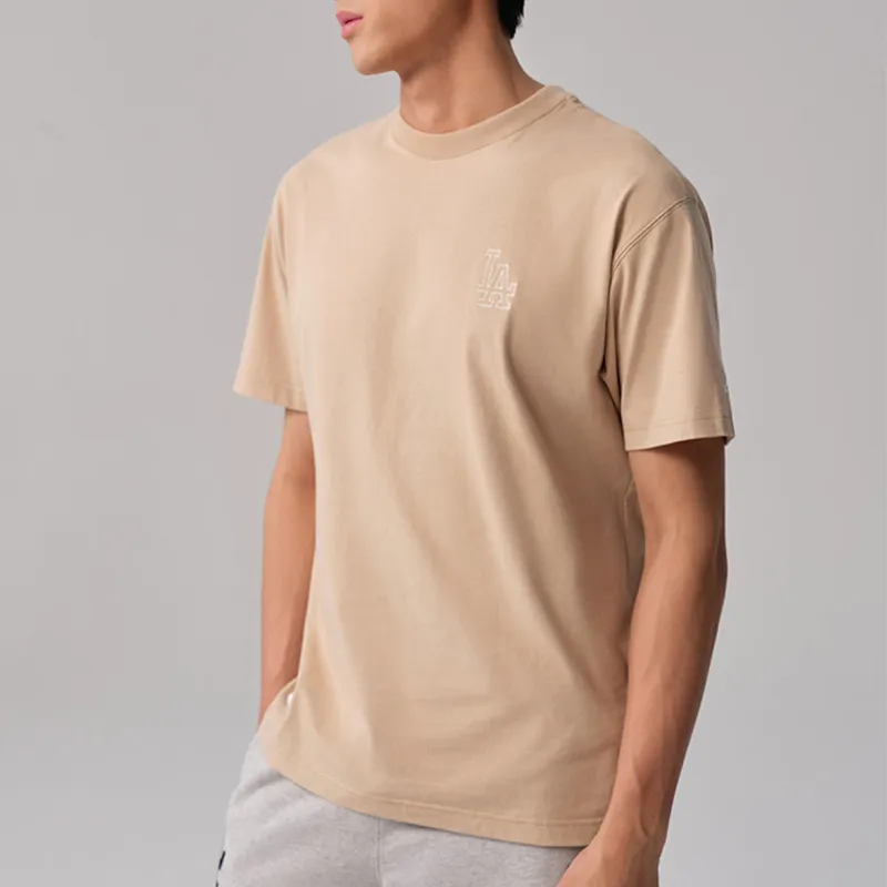 New Era x MLB Skateboard Collection Los Angeles Dodgers T-Shirt Men's Khaki-2