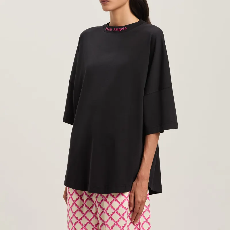 PALM ANGELS Logo print T shirt-2