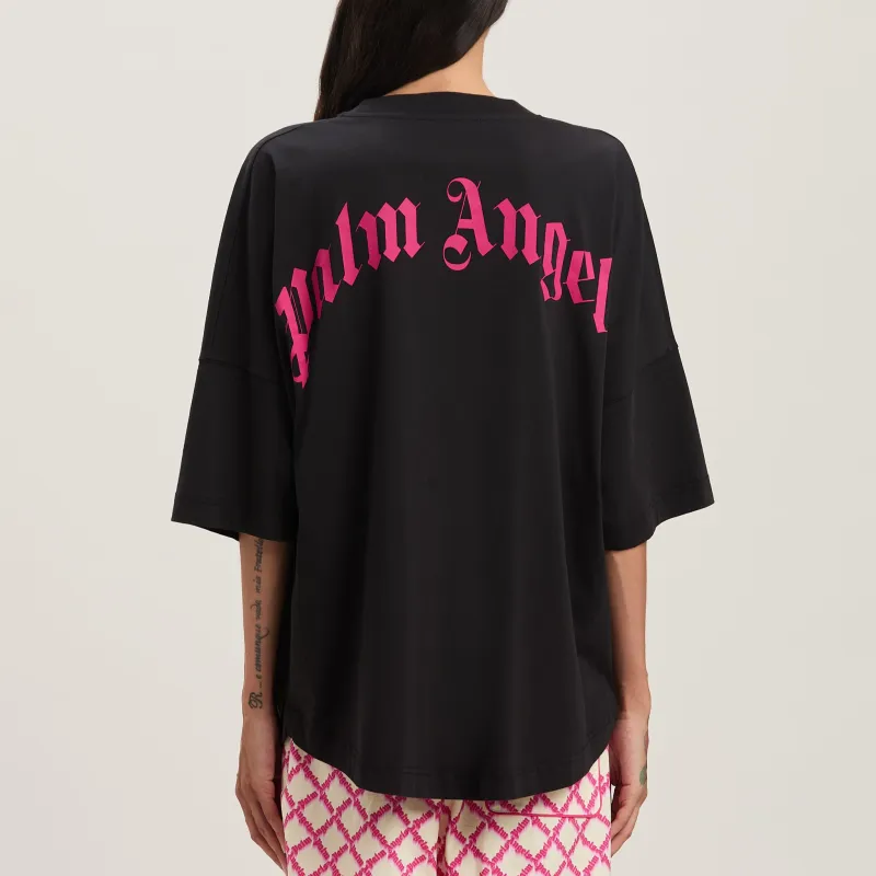 PALM ANGELS Logo print T shirt-1