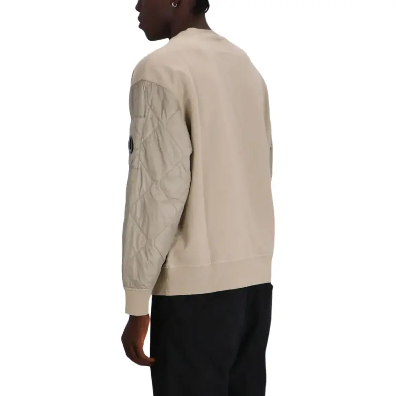 C.P.Company Quilted panel Jersey fleece Sweatshirt-1
