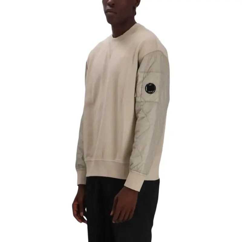 C.P.Company Quilted panel Jersey fleece Sweatshirt-2